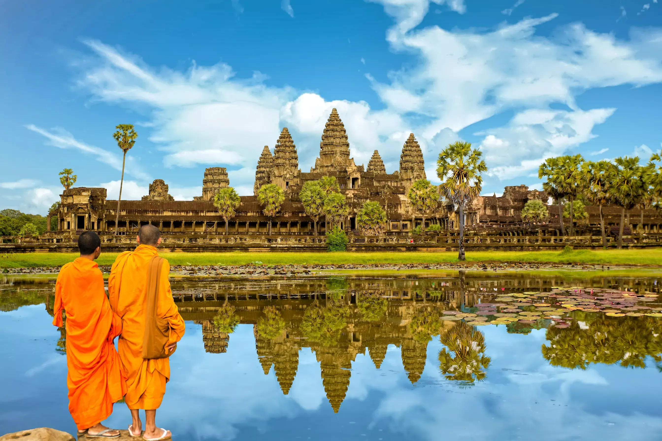 Храмы в Angkor Wat в Камбодже